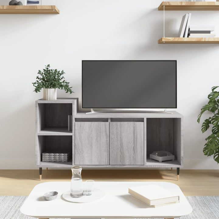 Tv-Skåp Sonoma-Ek 100X35X55 Cm Konstruerat Trä