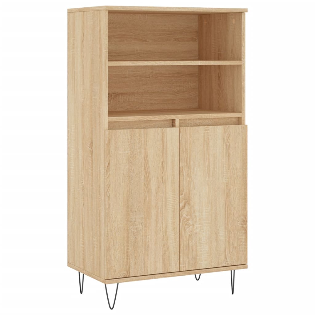 Förvaringsskåp Sonoma-Ek 60X36X110 Cm Konstruerat Trä
