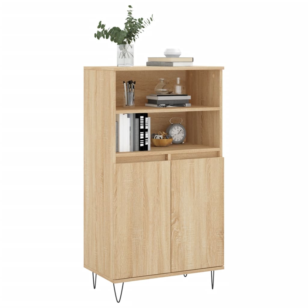 Förvaringsskåp Sonoma-Ek 60X36X110 Cm Konstruerat Trä