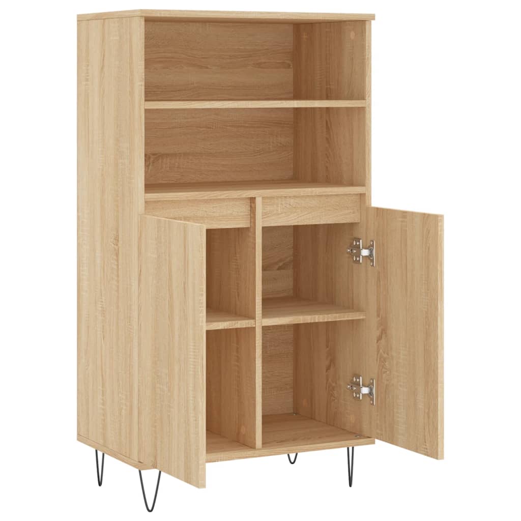 Förvaringsskåp Sonoma-Ek 60X36X110 Cm Konstruerat Trä