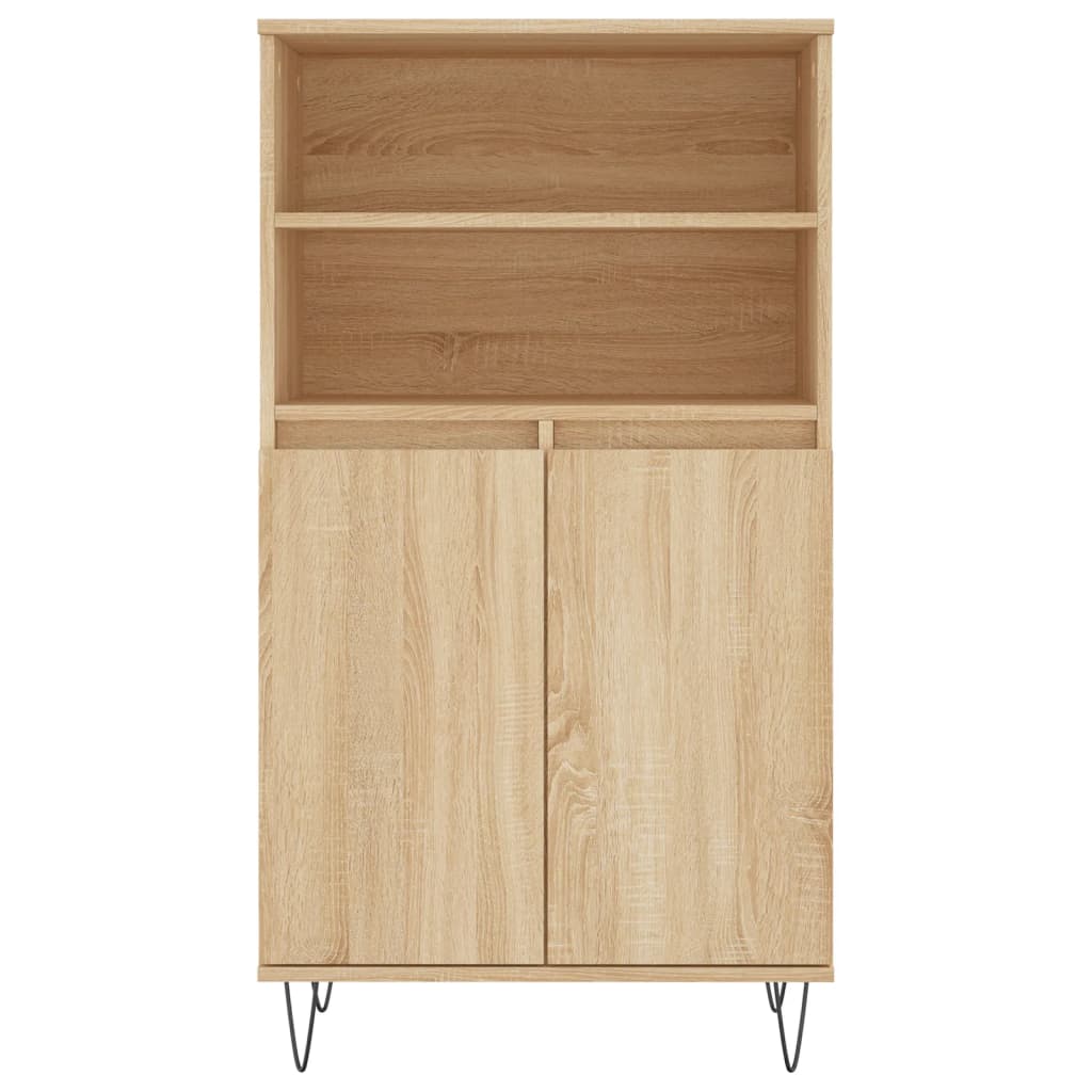 Förvaringsskåp Sonoma-Ek 60X36X110 Cm Konstruerat Trä