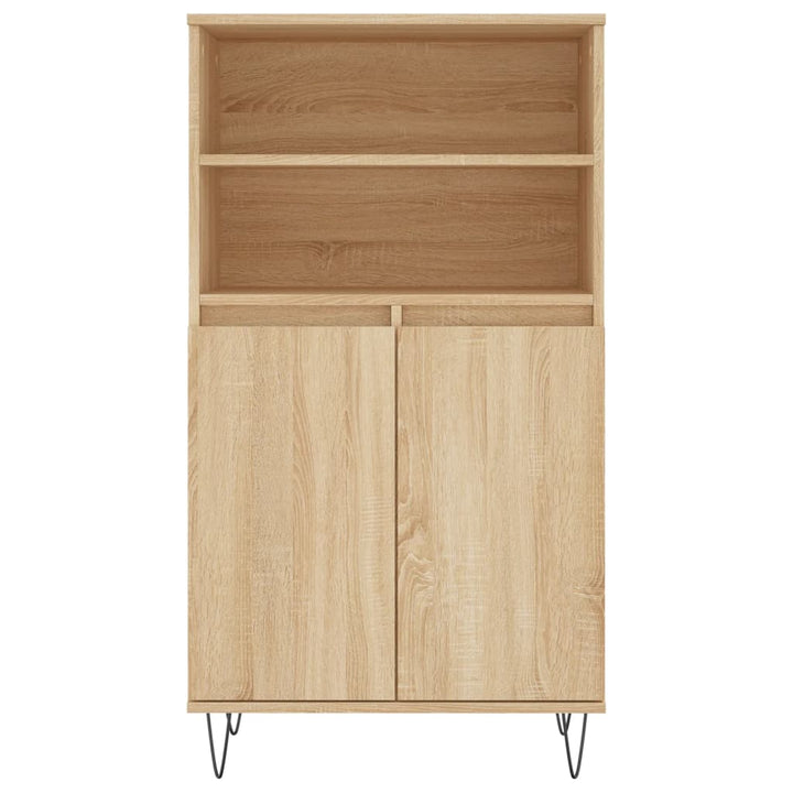 Förvaringsskåp Sonoma-Ek 60X36X110 Cm Konstruerat Trä