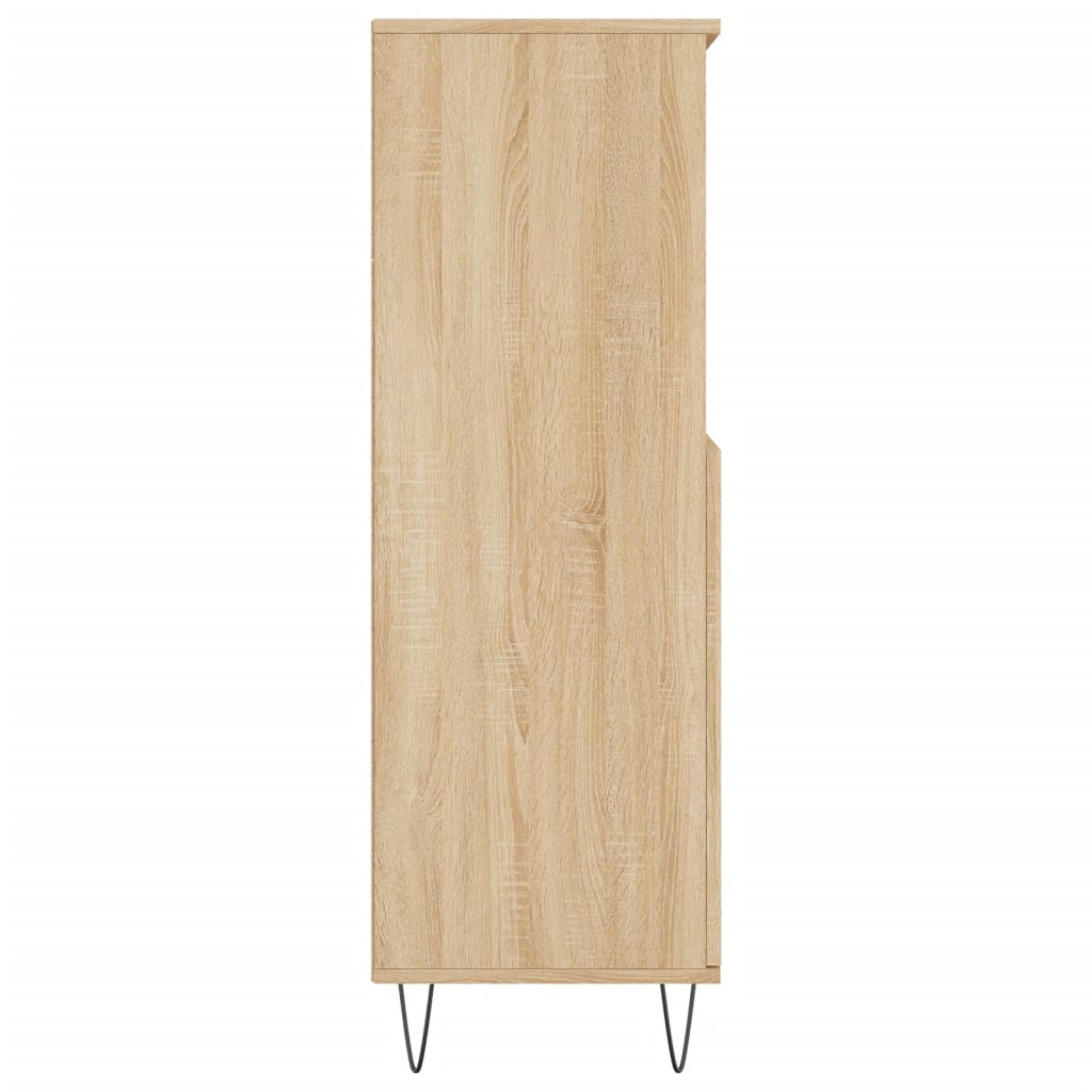 Förvaringsskåp Sonoma-Ek 60X36X110 Cm Konstruerat Trä