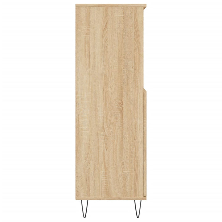 Förvaringsskåp Sonoma-Ek 60X36X110 Cm Konstruerat Trä