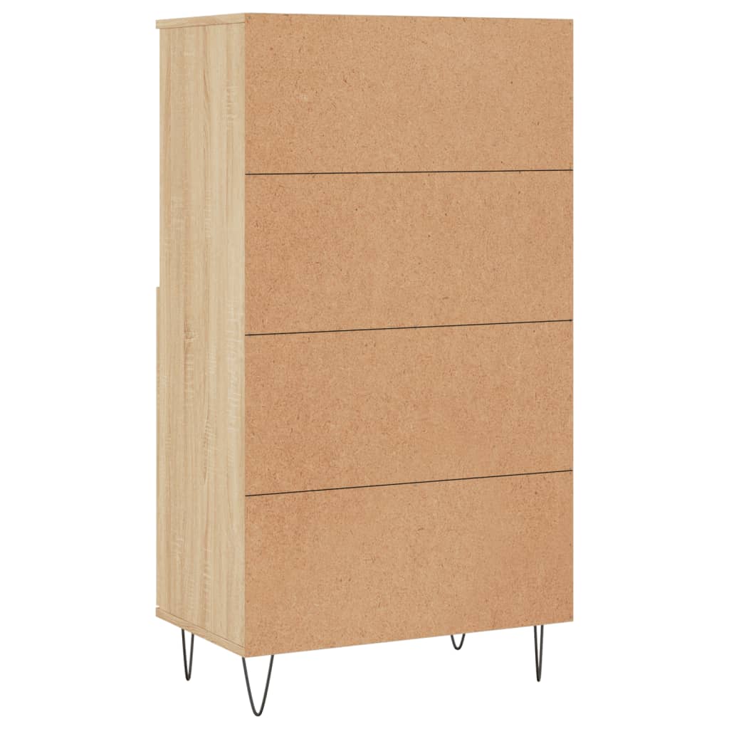 Förvaringsskåp Sonoma-Ek 60X36X110 Cm Konstruerat Trä