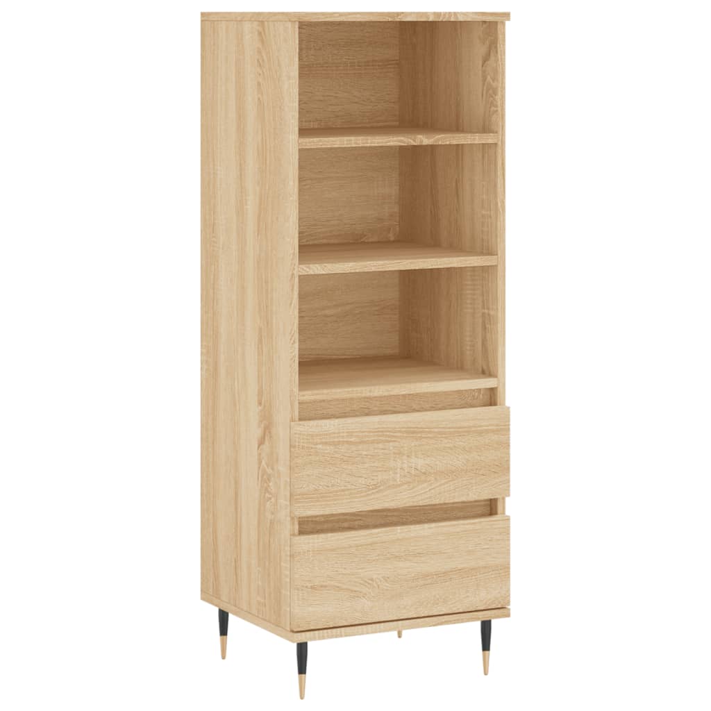 Högskåp Sonoma-Ek 40X36X110 Cm Konstruerat Trä