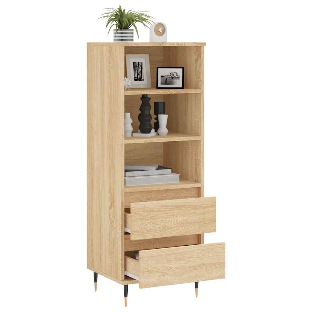 Högskåp Sonoma-Ek 40X36X110 Cm Konstruerat Trä