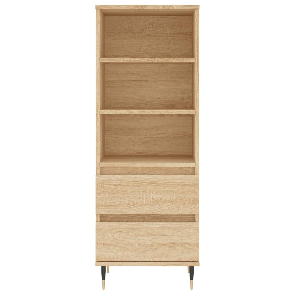 Högskåp Sonoma-Ek 40X36X110 Cm Konstruerat Trä