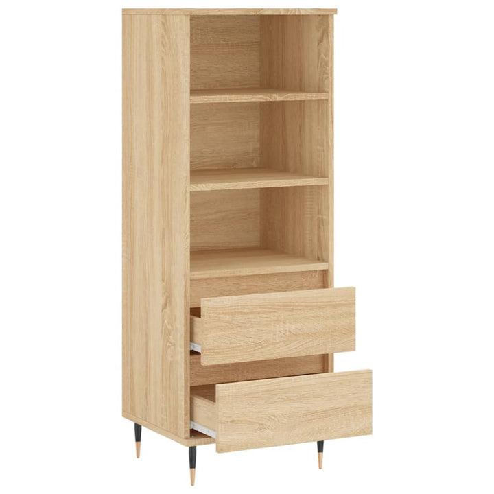 Högskåp Sonoma-Ek 40X36X110 Cm Konstruerat Trä