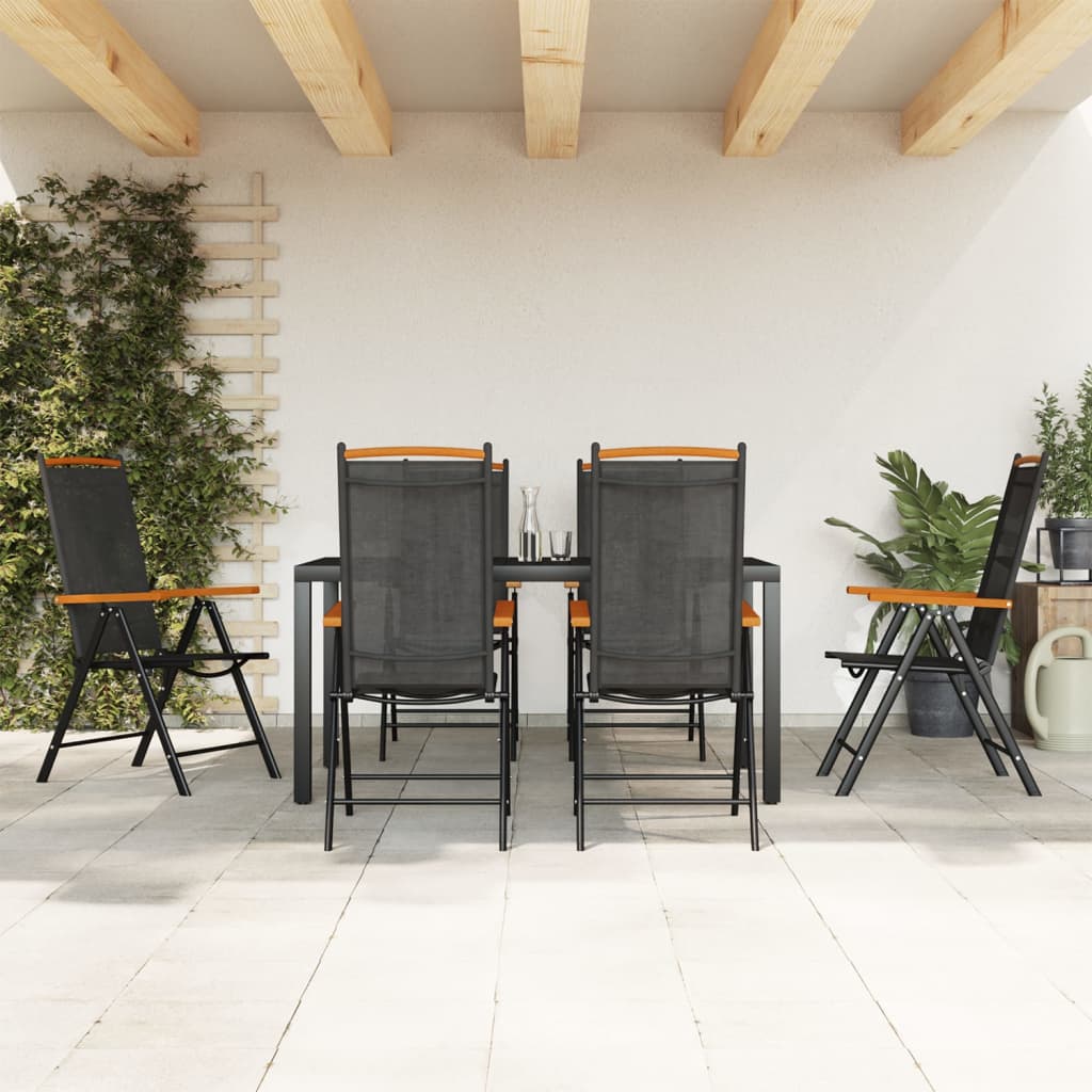 Matgrupp För Trädgården 9 Delar Aluminium