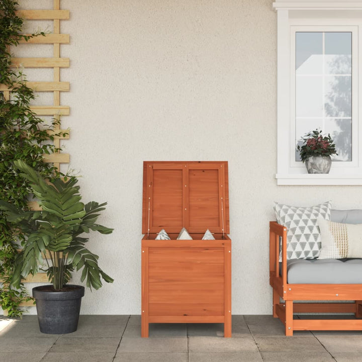 Dynbox 50X49X56,5 Cm Massivt Granträ