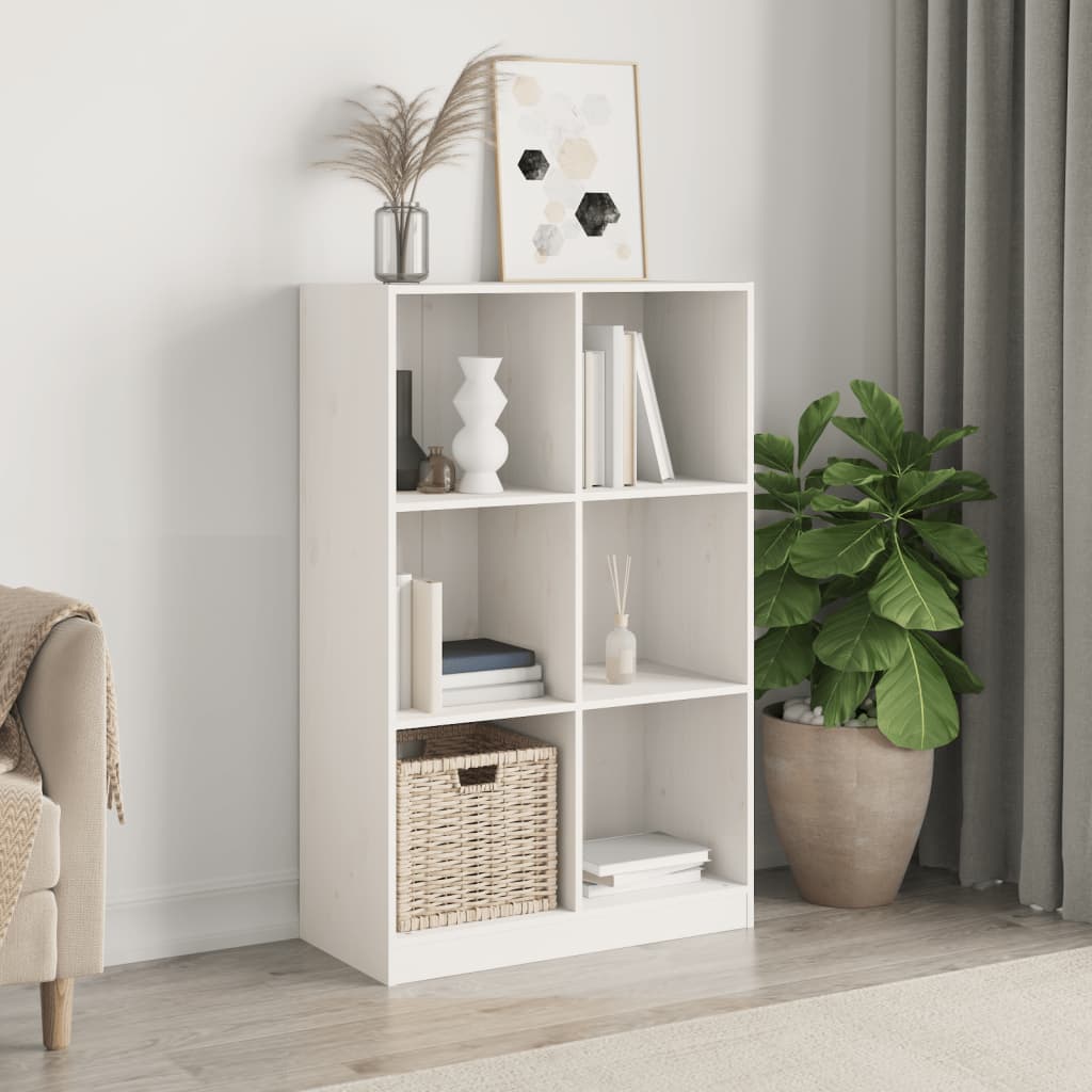Bokhylla 70X33X110 Cm Massiv Furu