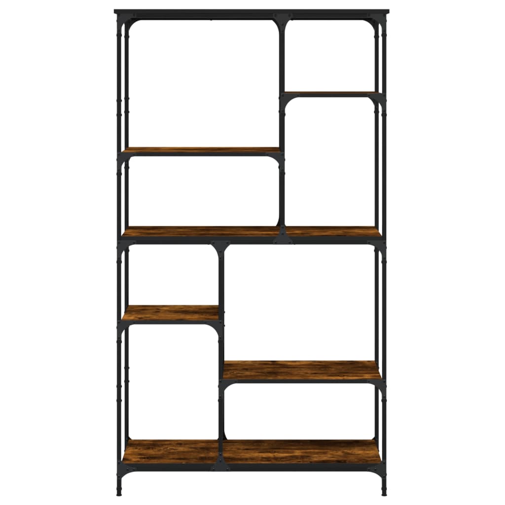 Bokhylla 99X35,5X176 Cm Konstruerat Trä Och Stål