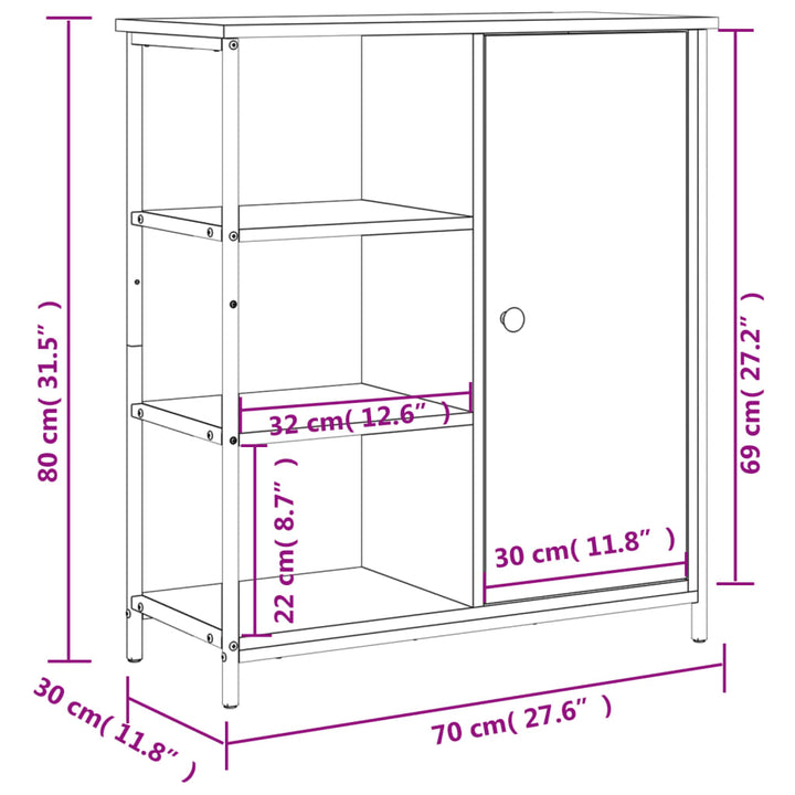 Skänk 70X30X80 Cm Konstruerat Trä