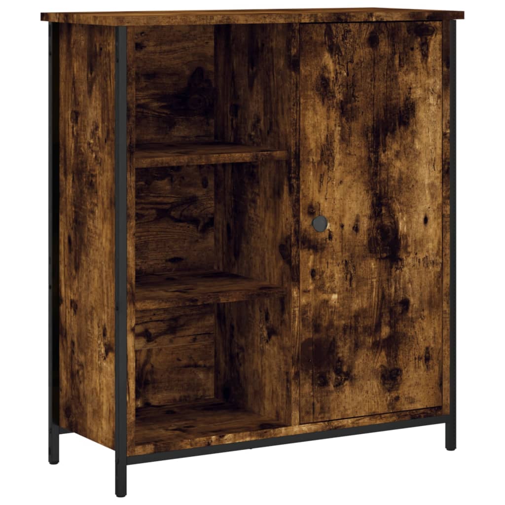 Skänk Brun Ek 70X30X80 Cm Konstruerat Trä