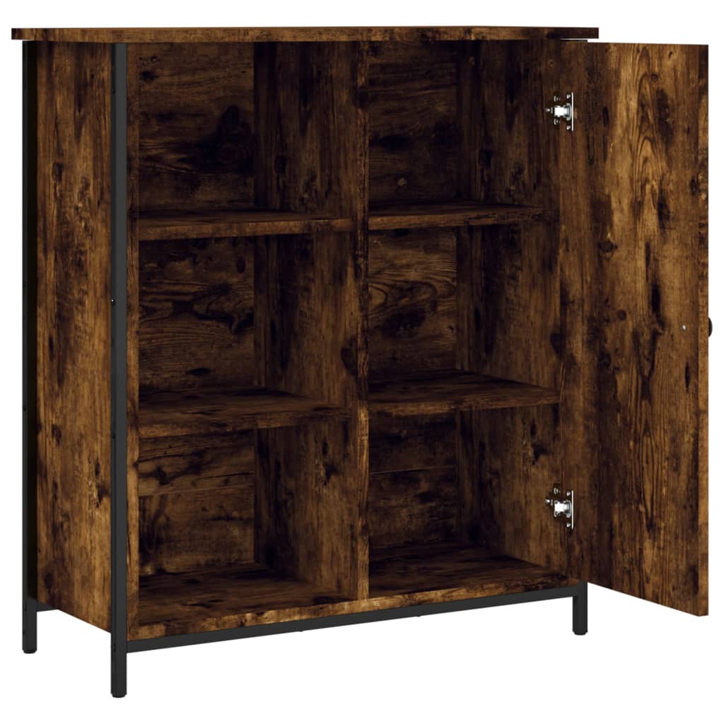 Skänk Brun Ek 70X30X80 Cm Konstruerat Trä