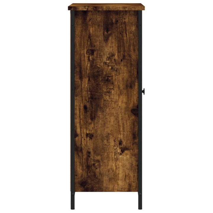 Skänk Brun Ek 70X30X80 Cm Konstruerat Trä