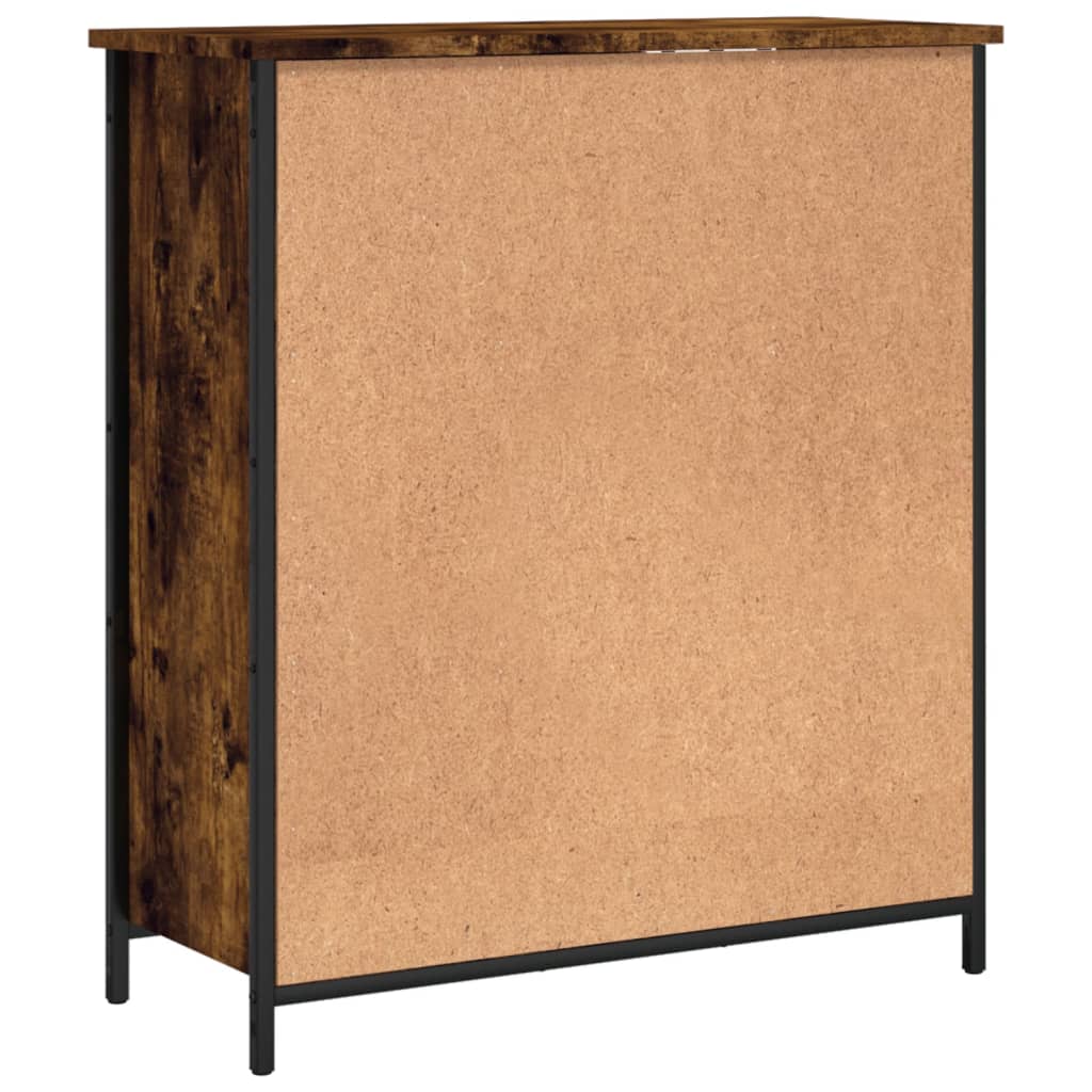 Skänk Brun Ek 70X30X80 Cm Konstruerat Trä