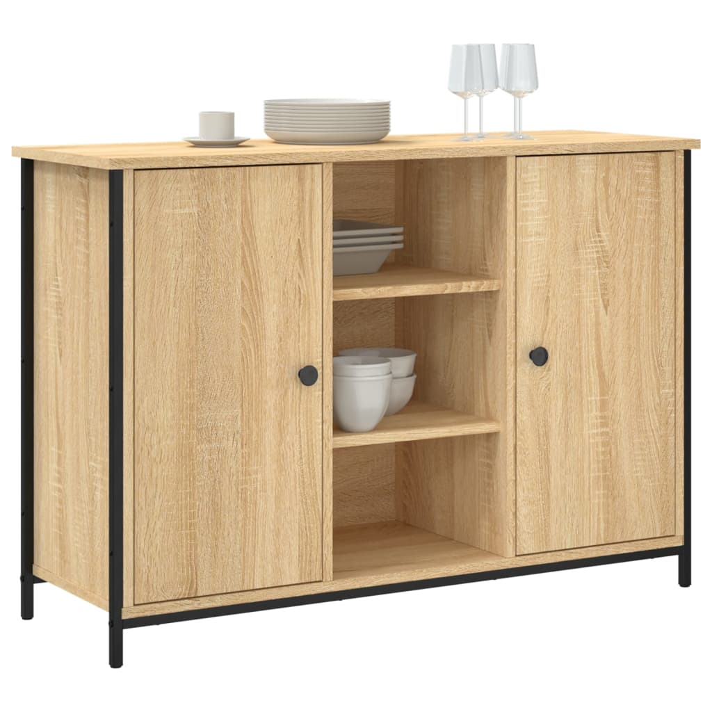 Skänk Sonoma-Ek 100X35X70 Cm Konstruerat Trä