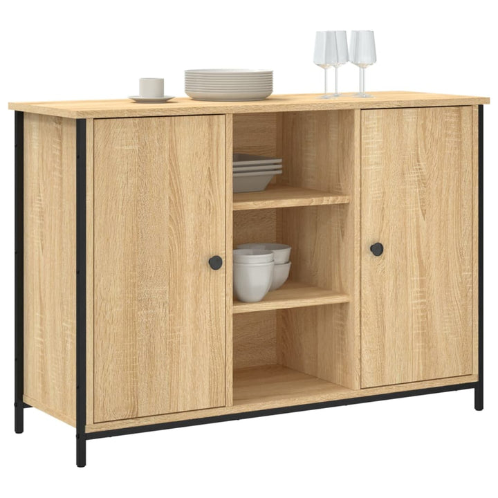 Skänk Sonoma-Ek 100X35X70 Cm Konstruerat Trä