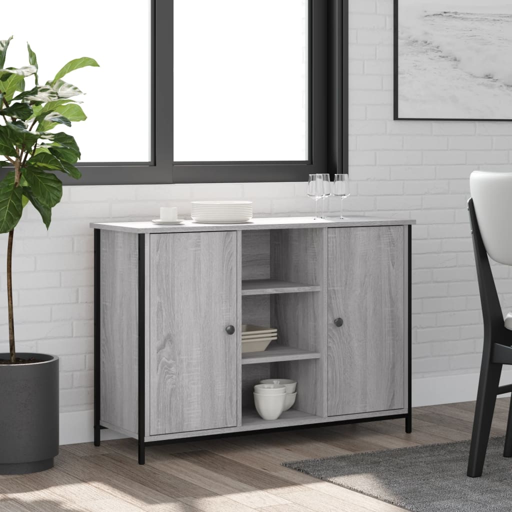 Skänk Sonoma-Ek 100X35X70 Cm Konstruerat Trä