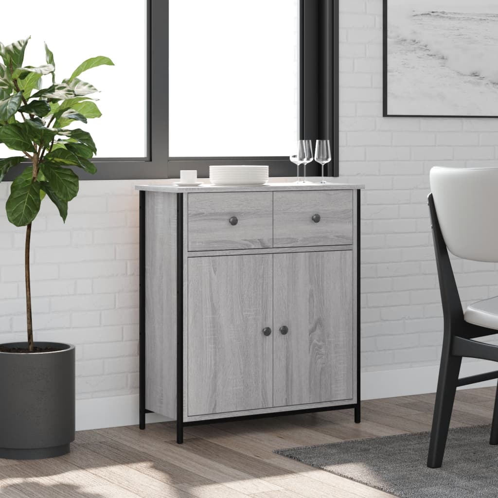 Skänk Åldrat Trä 70X30X80 Cm Konstruerat Trä