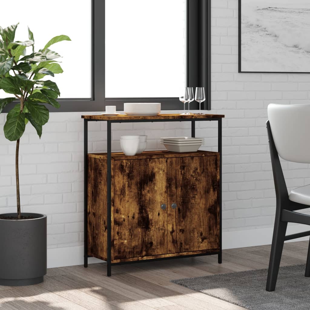 Skänk Åldrat Trä 70X30X80 Cm Konstruerat Trä