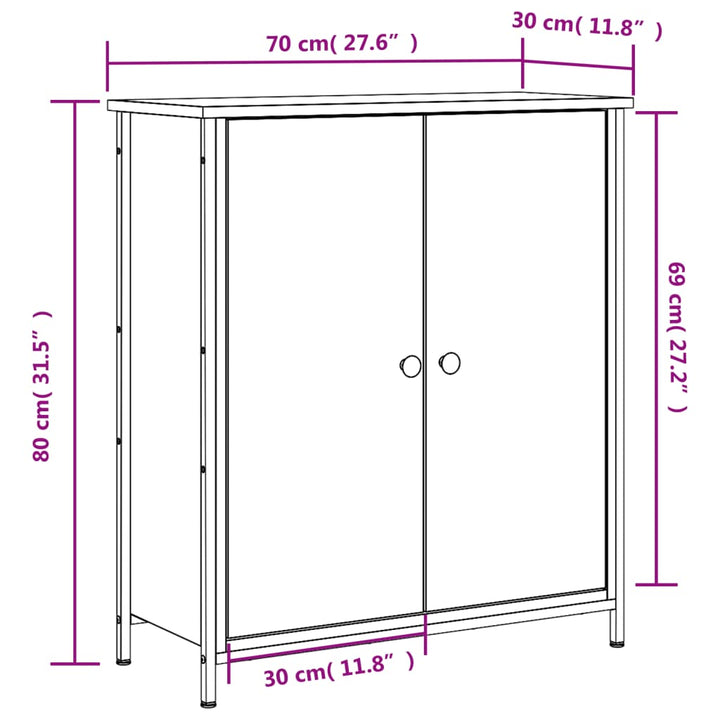 Skänk 70X30X80 Cm Konstruerat Trä