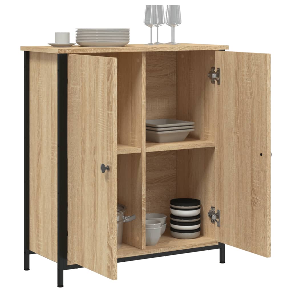 Skänk Sonoma-Ek 70X30X80 Cm Konstruerat Trä