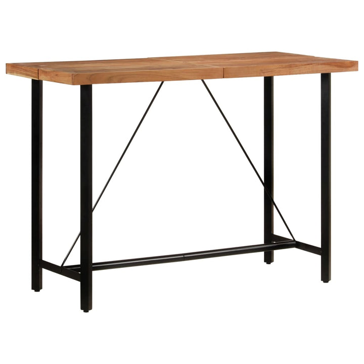 Barbord 150X70X107 Cm Massivt Akaciaträ Och Järn