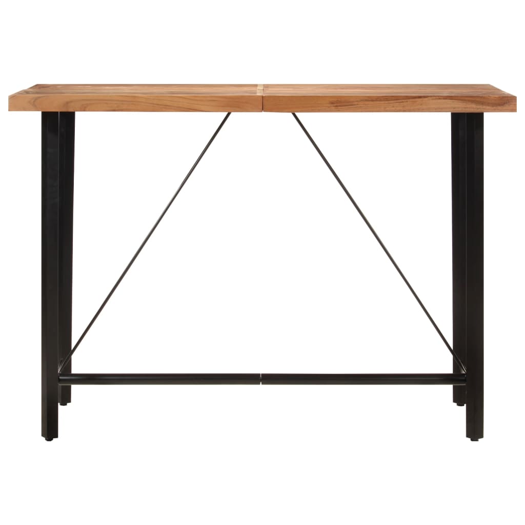 Barbord 150X70X107 Cm Massivt Akaciaträ Och Järn