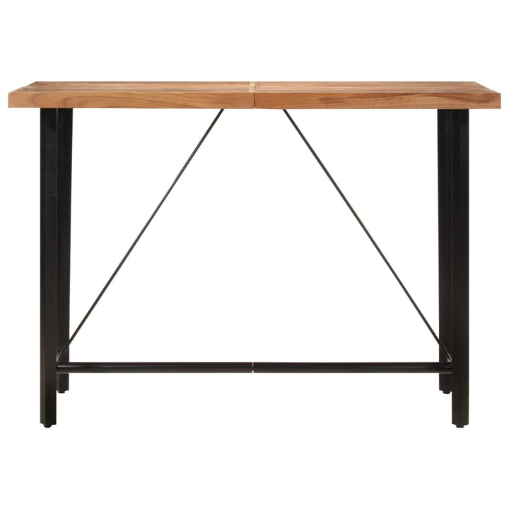 Barbord 150X70X107 Cm Massivt Akaciaträ Och Järn