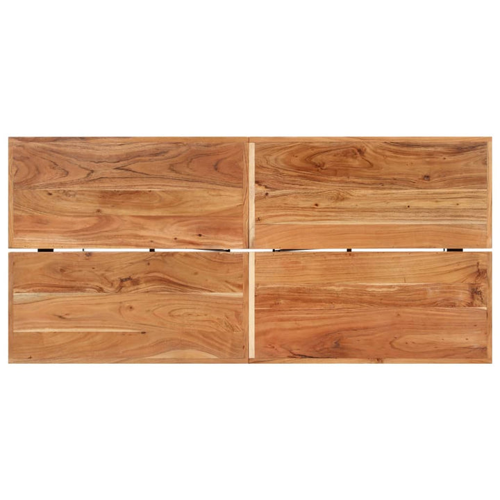 Barbord 150X70X107 Cm Massivt Akaciaträ Och Järn
