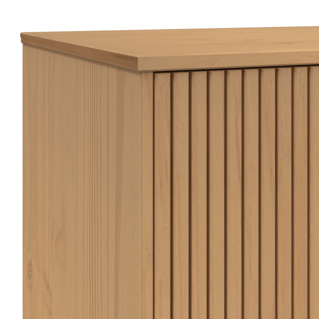 Skänk Olden Grå &amp; Brun 114X43X73,5Cm Massiv Furu