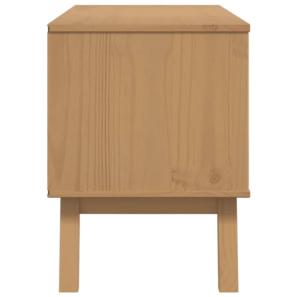 Tv-Bänk Olden 114X43X57 Cm Massiv Furu