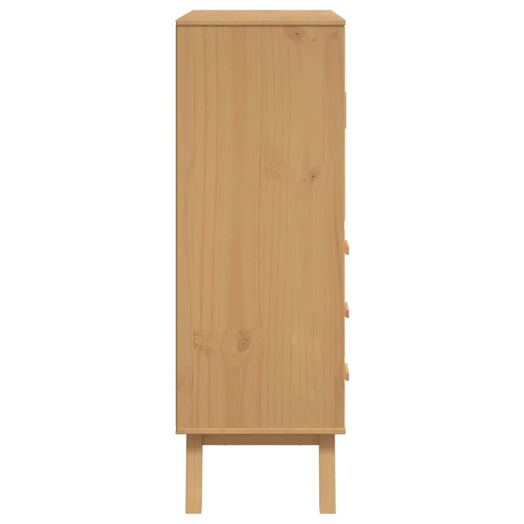 Skänk Olden 85X43X125 Cm Massiv Furu