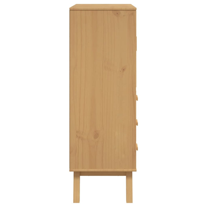 Skänk Olden 85X43X125 Cm Massiv Furu