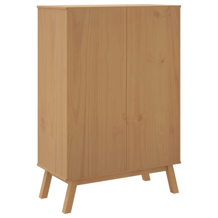 Skänk Olden 85X43X125 Cm Massiv Furu