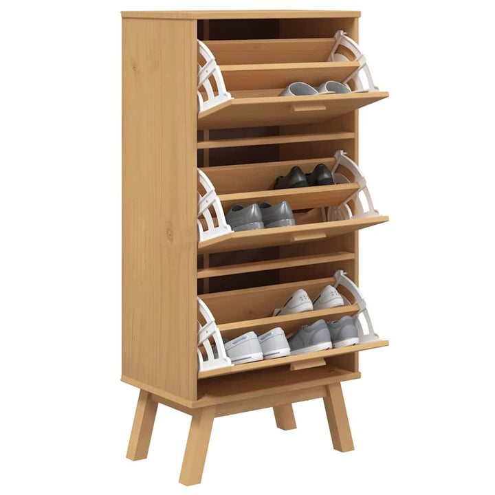 Skoskåp Olden 55X35X Massiv Furu