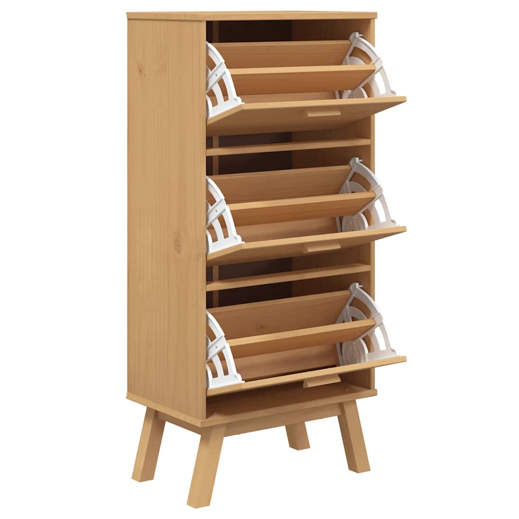 Skoskåp Olden 55X35X Massiv Furu