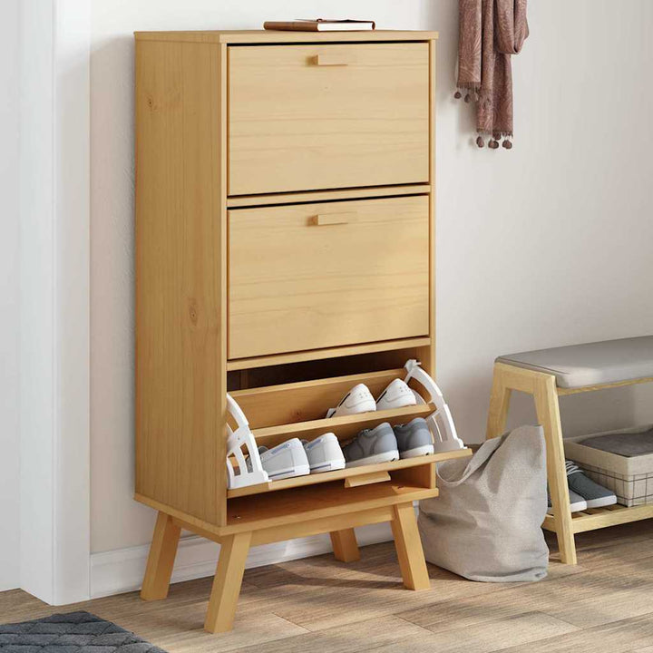 Skoskåp Olden 55X35X Massiv Furu