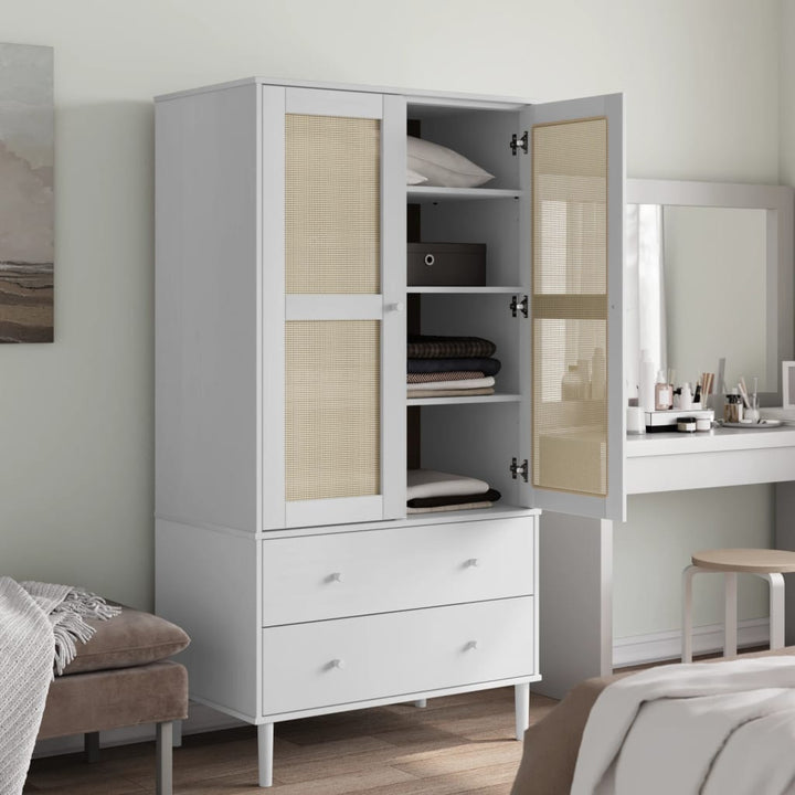 Garderob Senja Rottinglook 90X55X175 Cm Massiv Furu