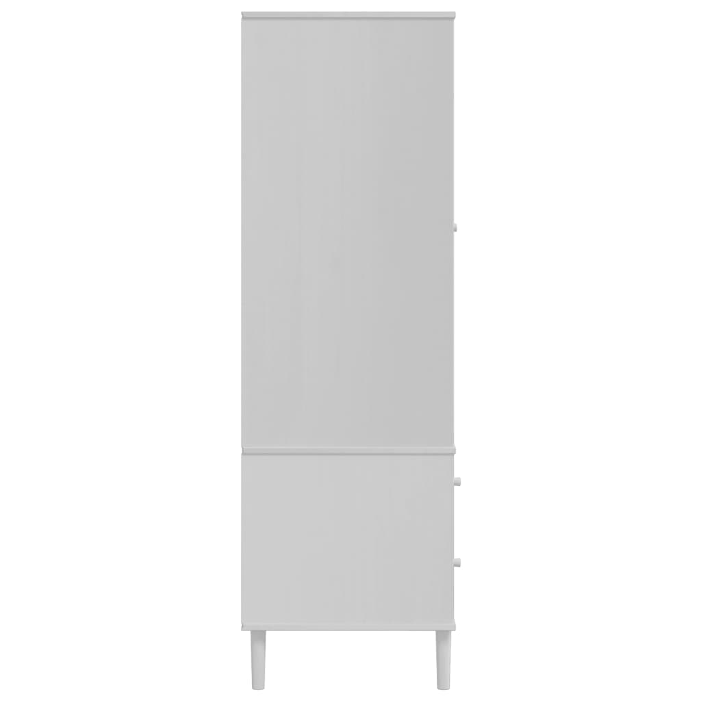 Garderob Senja Rottinglook 90X55X175 Cm Massiv Furu