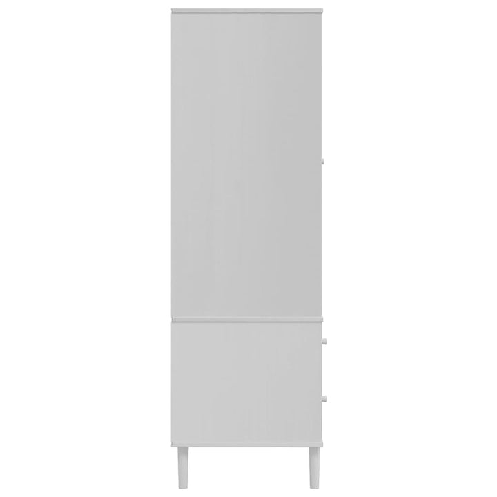 Garderob Senja Rottinglook 90X55X175 Cm Massiv Furu