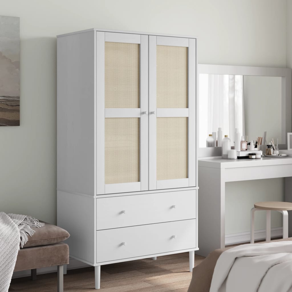 Garderob Senja Rottinglook 90X55X175 Cm Massiv Furu