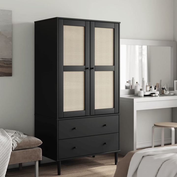 Garderob Senja Rottinglook 90X55X175 Cm Massiv Furu