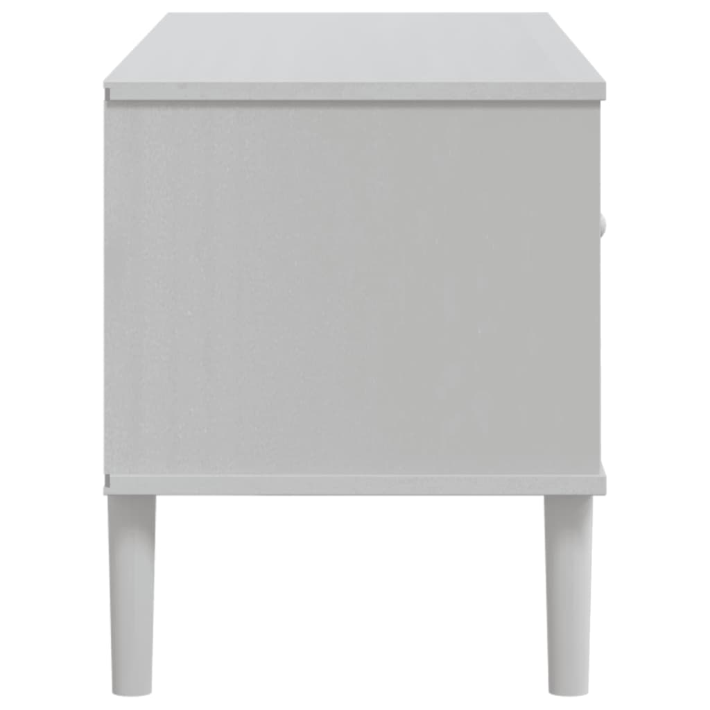 Tv-Bänk Senja Rottinglook 106X40X49 Cm Massiv Furu