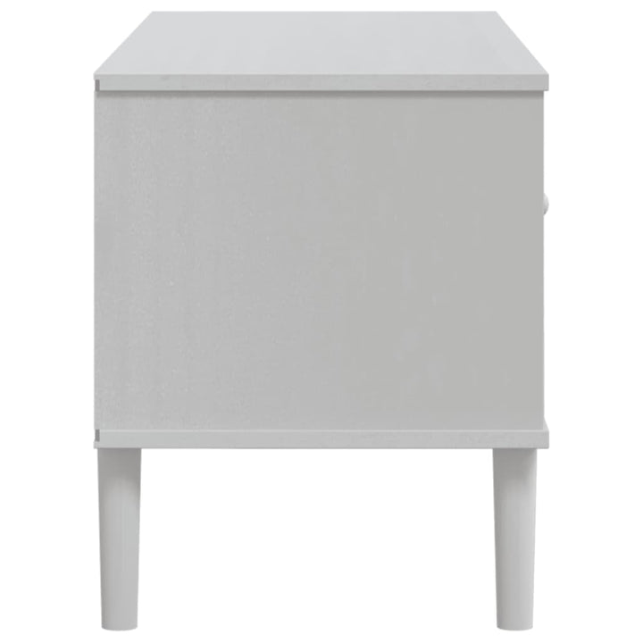 Tv-Bänk Senja Rottinglook 106X40X49 Cm Massiv Furu