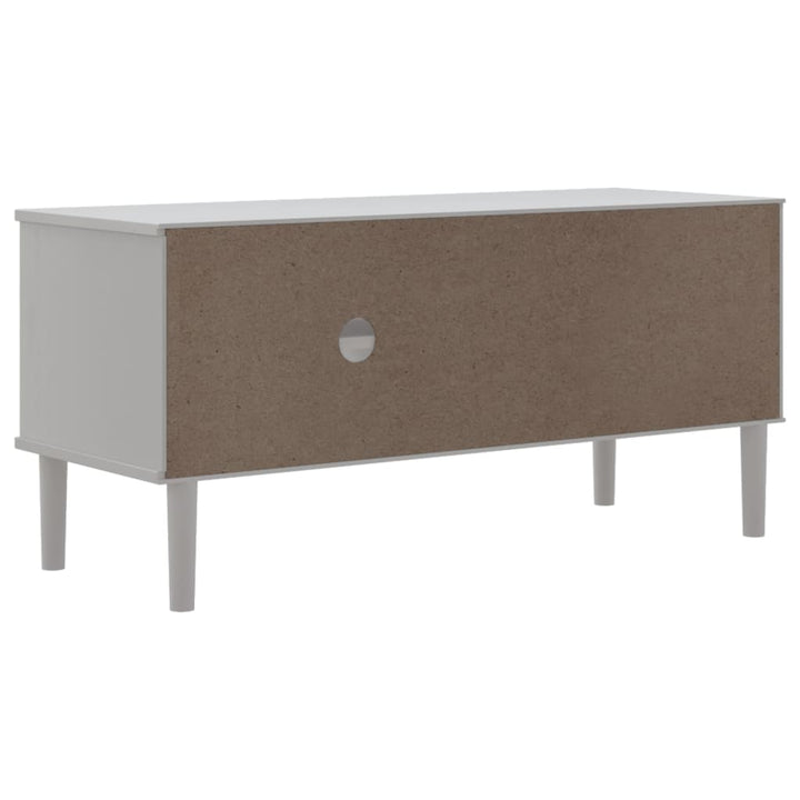 Tv-Bänk Senja Rottinglook 106X40X49 Cm Massiv Furu
