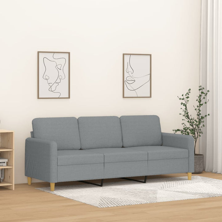 2-Sitssoffa Ljusgrå Tyg